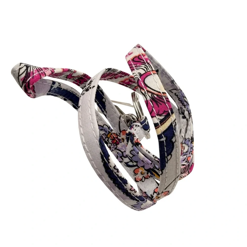 Vera Bradley Iconic Lanyard Hummingbird Park Floral Key ID Badge Holder Teacher